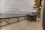 Views of Seneca Lake from the deck